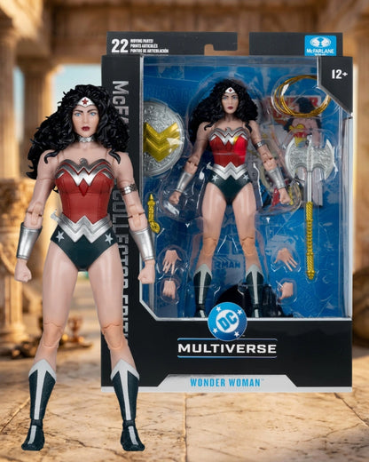 DC McFarlane Collector Edition Wonder Woman 1980s #61 Chase Variant (Platinum Edition) 7-Inch Scale Action Figure