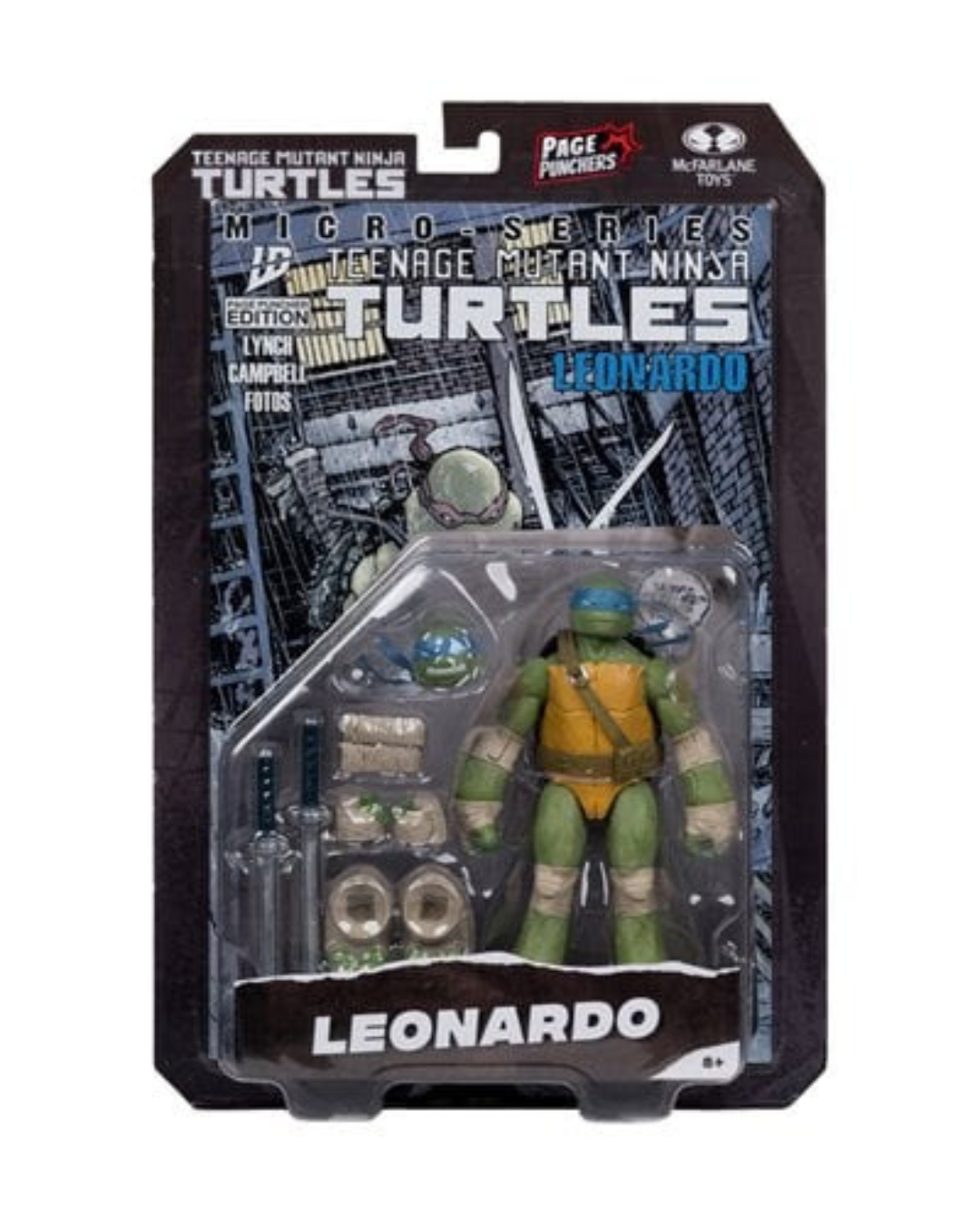 Teenage Mutant Ninja Turtles Page Punchers Wave 1 – Leonardo (5-Inch Scale Action Figure with Comic) By McFarlane Toys | Teenage Mutant Ninja Turtles Collection