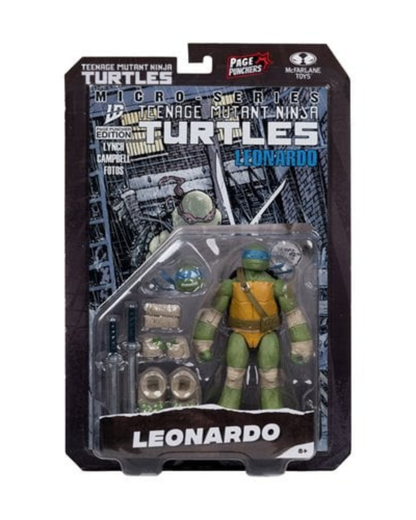 Teenage Mutant Ninja Turtles Page Punchers Wave 1 – Leonardo (5-Inch Scale Action Figure with Comic) By McFarlane Toys | Teenage Mutant Ninja Turtles Collection