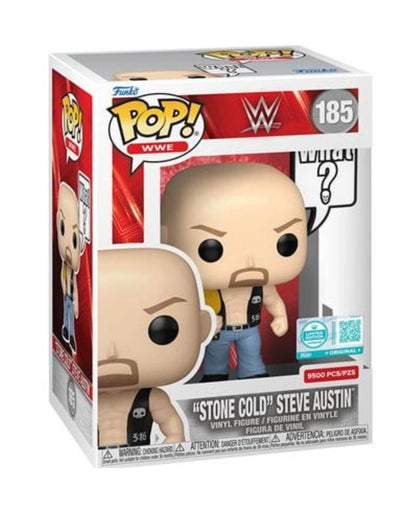 WWE Stone Cold Steve Austin (What?) Pop! Sayings Funko Pop! Vinyl Figure #185 – Entertainment Earth Exclusive