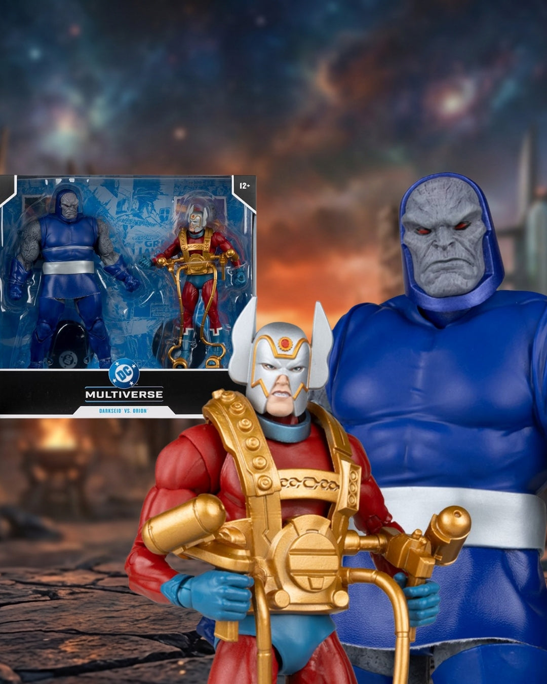 DC Multiverse Darkseid vs. Orion 7-Inch Scale and Megafig Action Figure 2-Pack