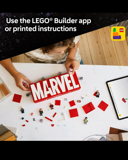 LEGO® MARVEL Logo & Minifigures (76313) By LEGO | Marvel Avengers Collection