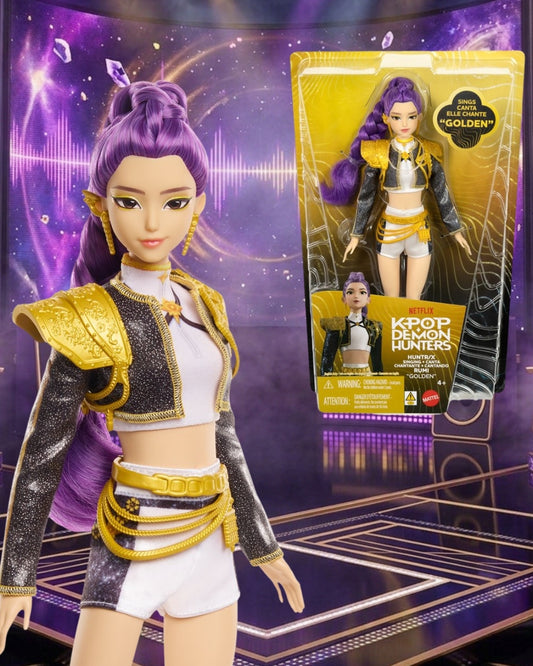 K-Pop Demon Hunters HUNTR/X Rumi Golden Singing Doll By Mattel
