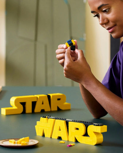 LEGO® Star Wars Brick-Built Star Wars Logo Sign (75407) By LEGO | Star Wars Collectible Display Set
