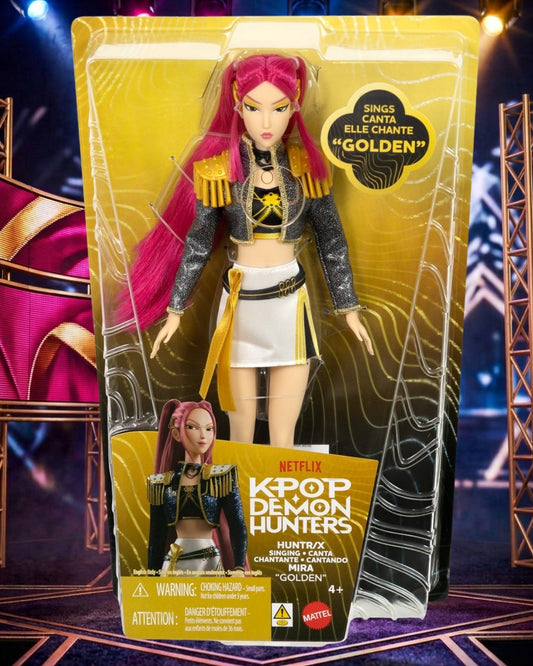 K-Pop Demon Hunters Huntr/x Mira Golden Singing Doll By Mattel