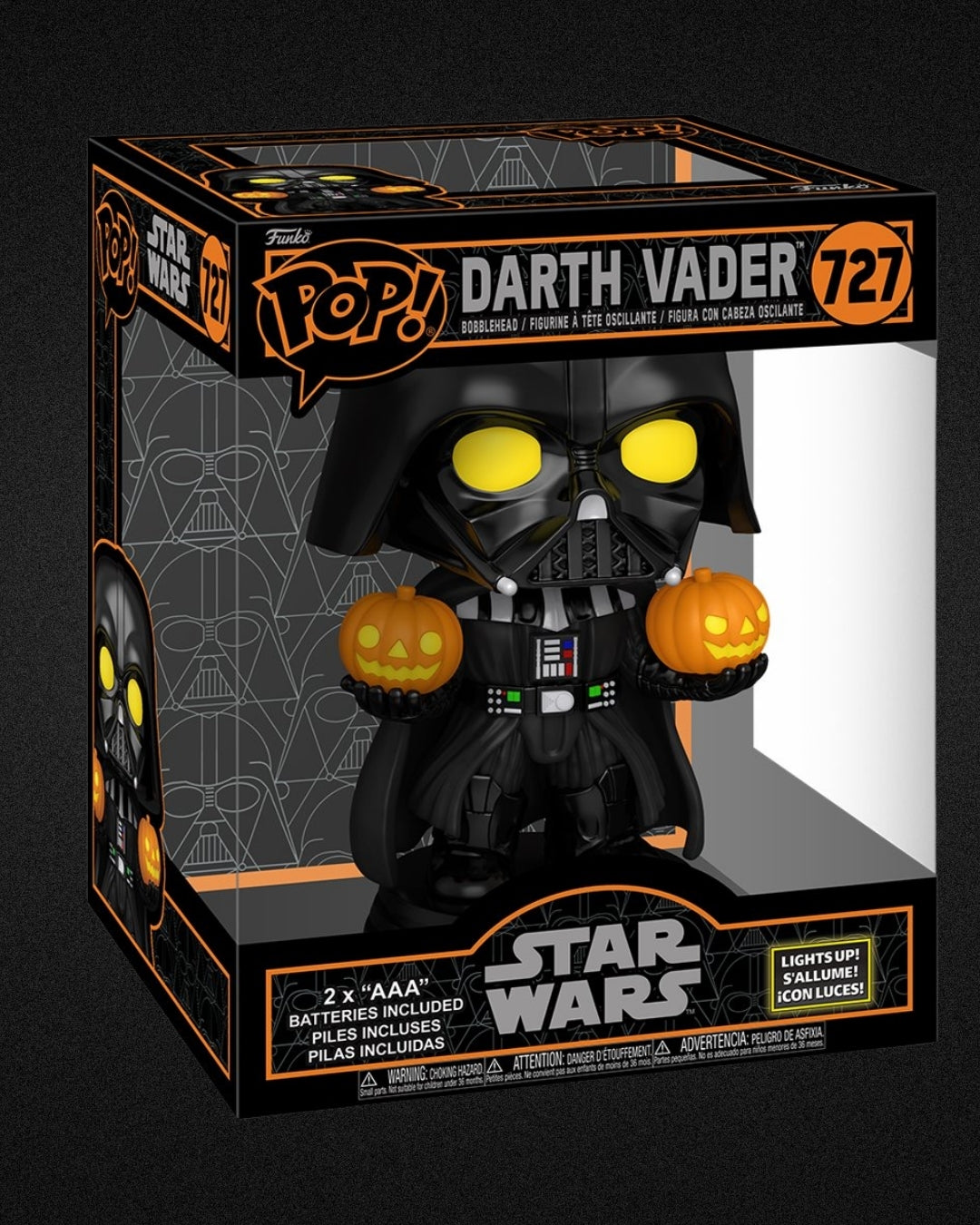 Star Wars Darth Vader Halloween Light-Up SFX Super 6 3/4-Inch Funko Pop! Vinyl Figure #727