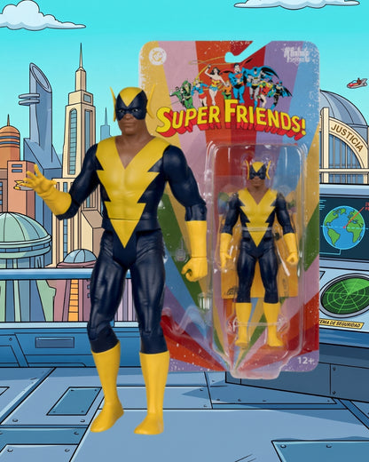DC Retro Super Friends Black Vulcan 6-Inch Scale Action Figure