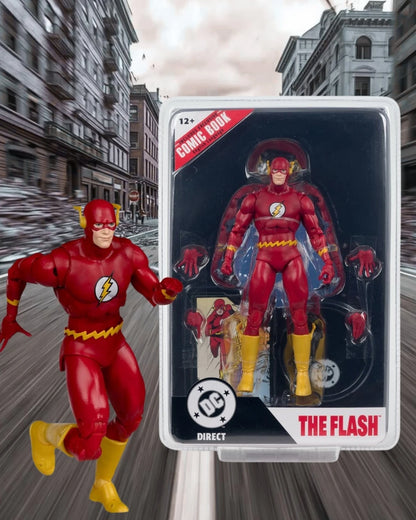 DC Direct Page Punchers The Flash Barry Allen, The Flash #123 7-Inch Scale Action Figure with Comic | DC Direct / McFarlane Toy