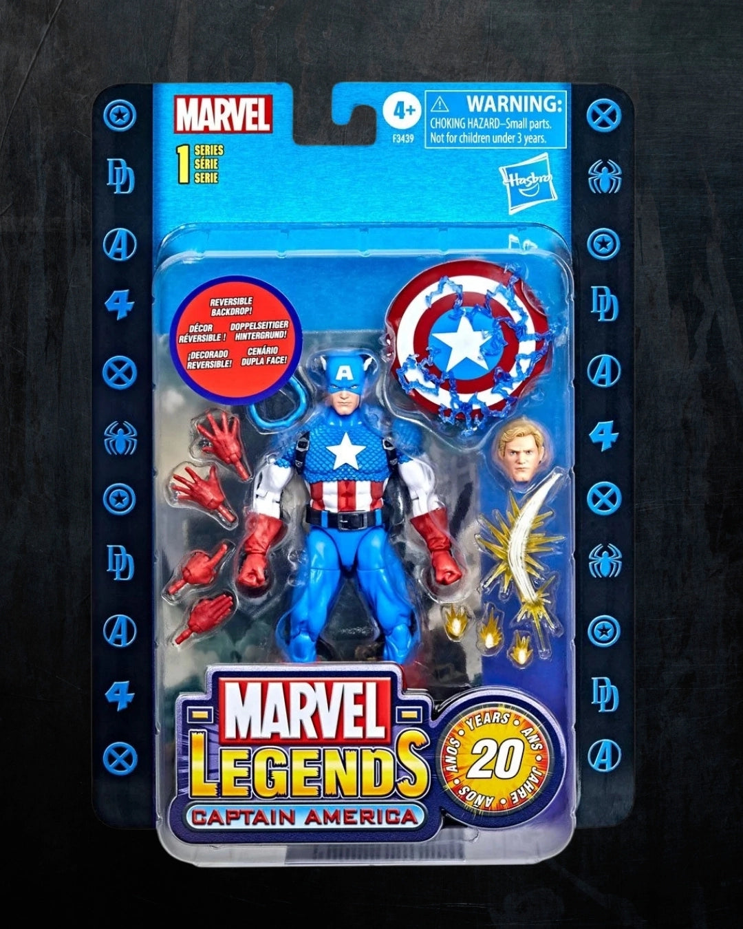 Marvel Legends Series 20th Anniversary Series 1 Captain America 6-inch Action Figure | Hasbro