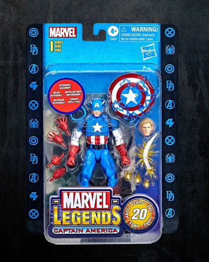 Marvel Legends Series 20th Anniversary Series 1 Captain America 6-inch Action Figure | Hasbro
