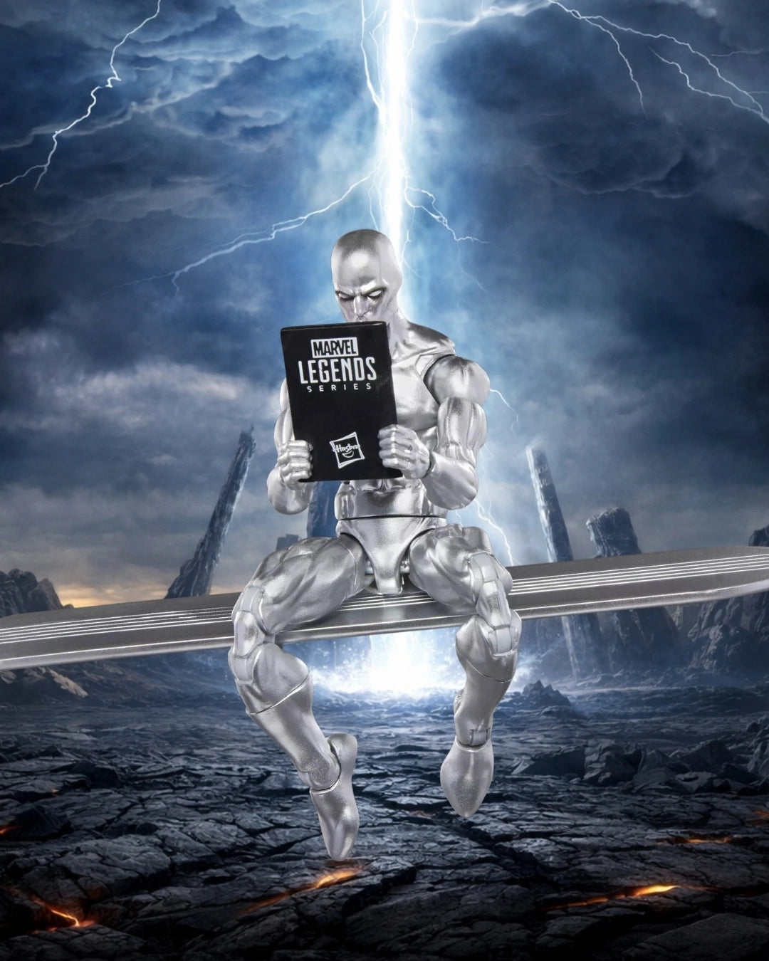 Fantastic Four Marvel Legends Series Silver Surfer 6-Inch Action Figure | Hasbro