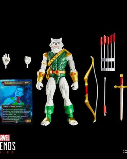 Spider-Man Marvel Legends Magic: The Gathering Man-Wolf 6-Inch Action Figure and Card By Hasbro