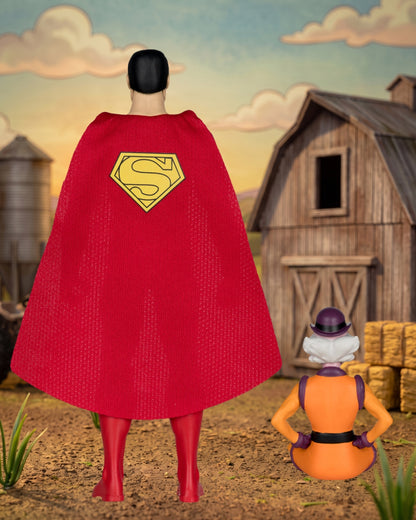DC Retro Super Friends Farmer Superman and Mr. Mxyzptlk 6-Inch Scale Action Figure
