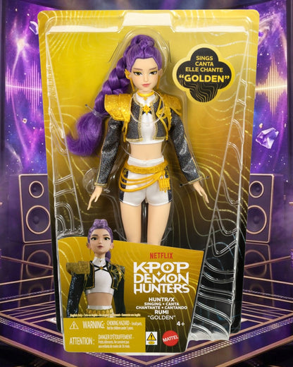 K-Pop Demon Hunters HUNTR/X Rumi Golden Singing Doll By Mattel