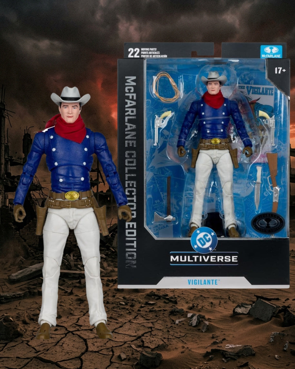 DC Multiverse McFarlane Collector Edition Chase Variant Vigilante All-Star Squadron #56 7-Inch Scale Action Figure