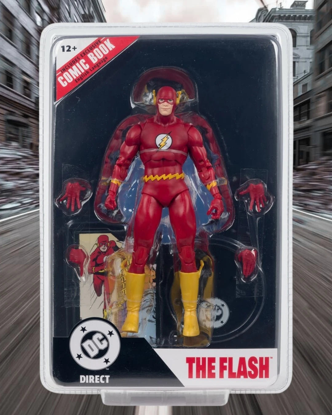DC Direct Page Punchers The Flash Barry Allen, The Flash #123 7-Inch Scale Action Figure with Comic | DC Direct / McFarlane Toy