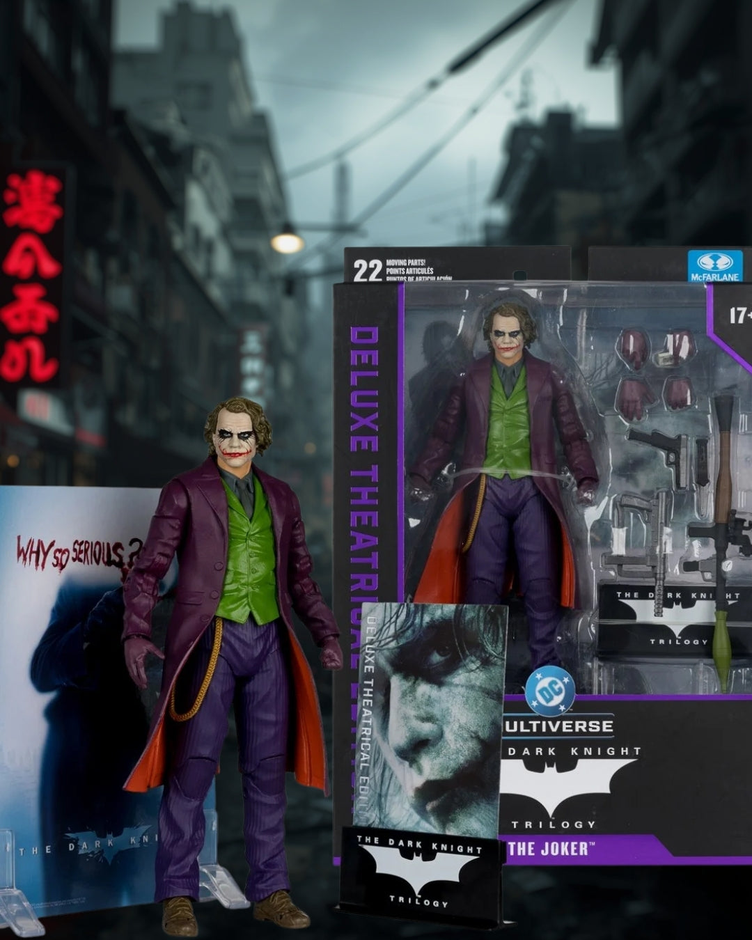 DC Multiverse Deluxe Theatrical Edition Wave 3 The Joker (The Dark Knight) – 7-Inch Scale Action Figure