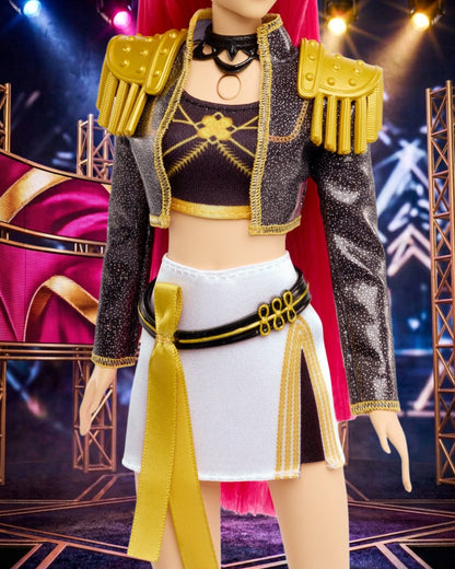 K-Pop Demon Hunters Huntr/x Mira Golden Singing Doll By Mattel