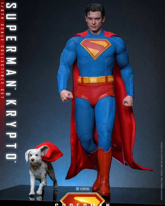 Superman & Krypto Sixth Scale Figure Set | Hot Toys