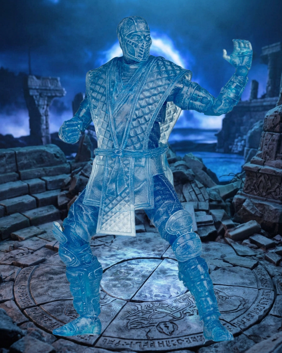 Mortal Kombat Klassic Sub-Zero Ice Clone 7-Inch Scale Action Figure