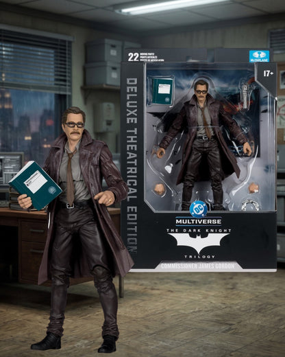 DC Multiverse Deluxe Theatrical Edition The Dark Knight Commissioner Gordon 7-Inch Scale Action Figure