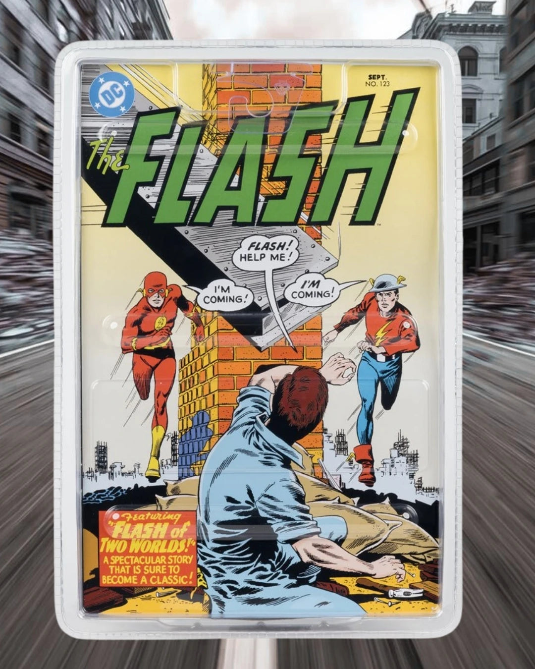 DC Direct Page Punchers The Flash Barry Allen, The Flash #123 7-Inch Scale Action Figure with Comic | DC Direct / McFarlane Toy