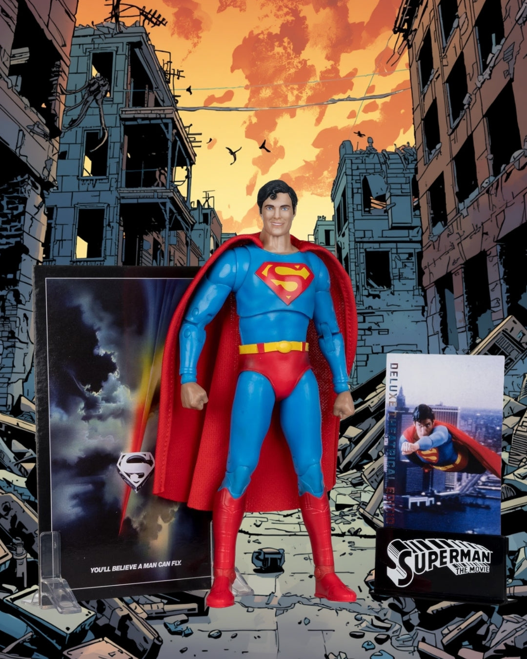 DC Multiverse Deluxe Theatrical Edition Wave 3 Superman (1978) – 7-Inch Scale Action Figure