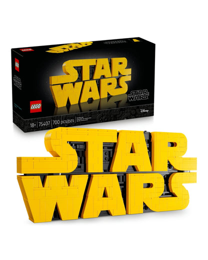 LEGO® Star Wars Brick-Built Star Wars Logo Sign (75407) By LEGO | Star Wars Collectible Display Set
