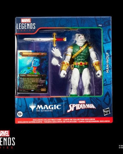 Spider-Man Marvel Legends Magic: The Gathering Man-Wolf 6-Inch Action Figure and Card By Hasbro