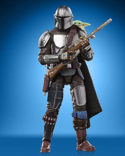 Star Wars The Vintage Collection – The Mandalorian & Grogu Deluxe 3 3/4-Inch Action Figure by Hasbro