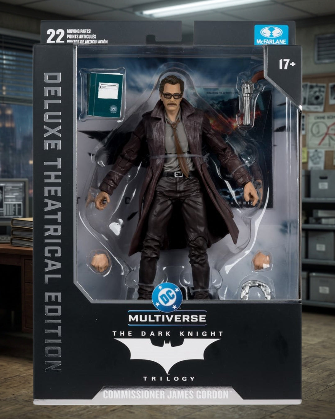 DC Multiverse Deluxe Theatrical Edition The Dark Knight Commissioner Gordon 7-Inch Scale Action Figure