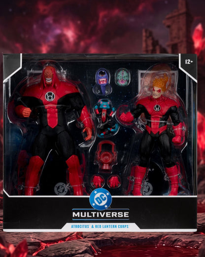 DC Multiverse Atrocitus Megafig and Red Lantern Corps Green Lantern 7-Inch Scale Action Figure 2-Pack