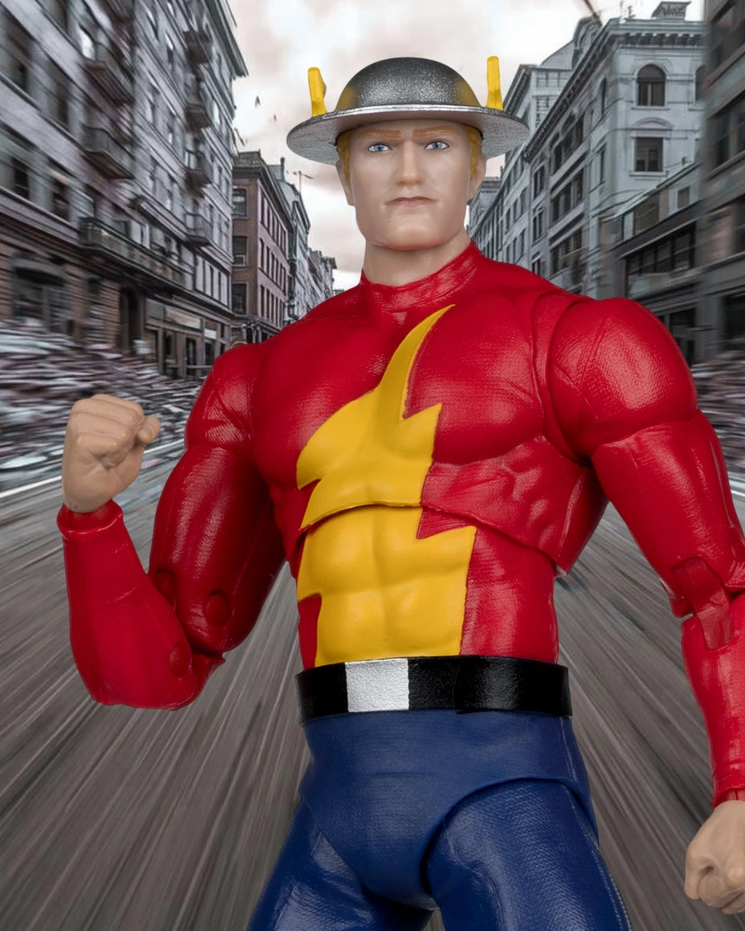 DC Direct Page Punchers The Flash Jay Garrick, The Flash #123 7-Inch Scale Action Figure with Comic (Red Platinum Edition) | DC Direct / McFarlane Toys