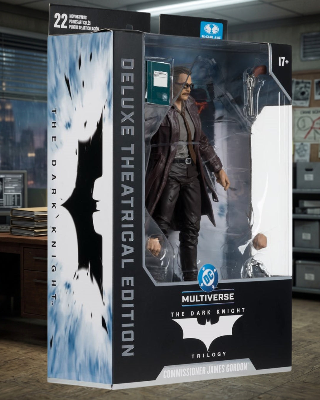 DC Multiverse Deluxe Theatrical Edition The Dark Knight Commissioner Gordon 7-Inch Scale Action Figure