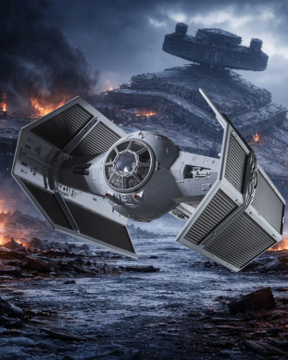 Star Wars The Vintage Collection Darth Vader’s TIE Advanced Vehicle with Carded Action Figure | Hasbro