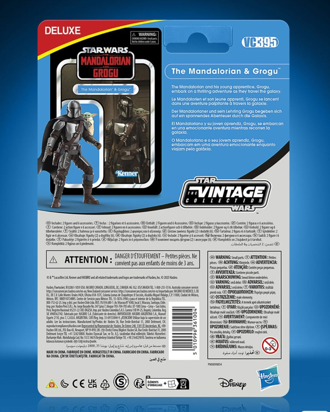 Star Wars The Vintage Collection – The Mandalorian & Grogu Deluxe 3 3/4-Inch Action Figure by Hasbro