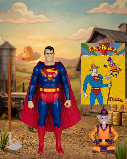 DC Retro Super Friends Farmer Superman and Mr. Mxyzptlk 6-Inch Scale Action Figure