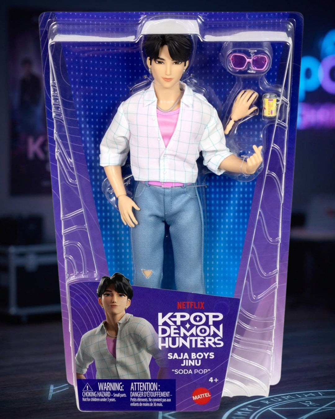 K-Pop Demon Hunters Saja Boys Jinu Soda Pop Doll By Mattel