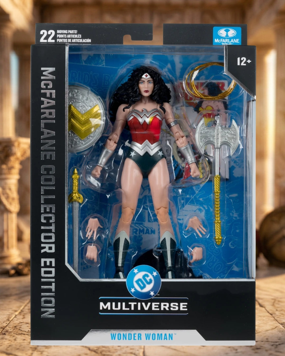 DC McFarlane Collector Edition Wonder Woman 1980s #61 Chase Variant (Platinum Edition) 7-Inch Scale Action Figure