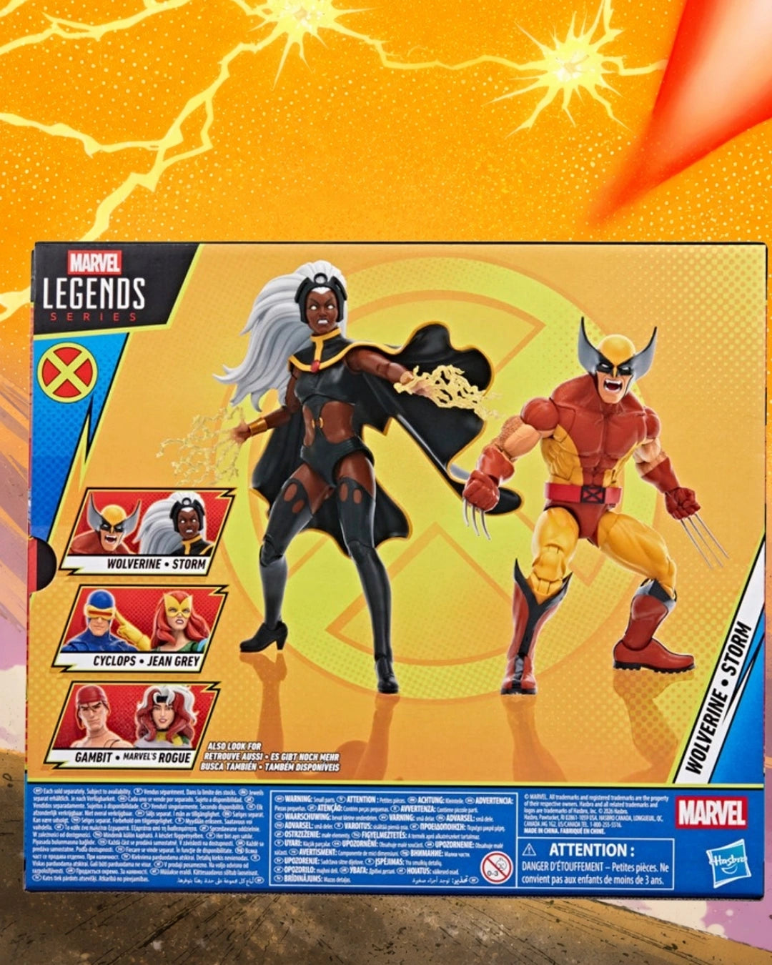 X-Men ’97 Marvel Legends Wolverine and Storm 6-Inch Action Figures | Hasbro