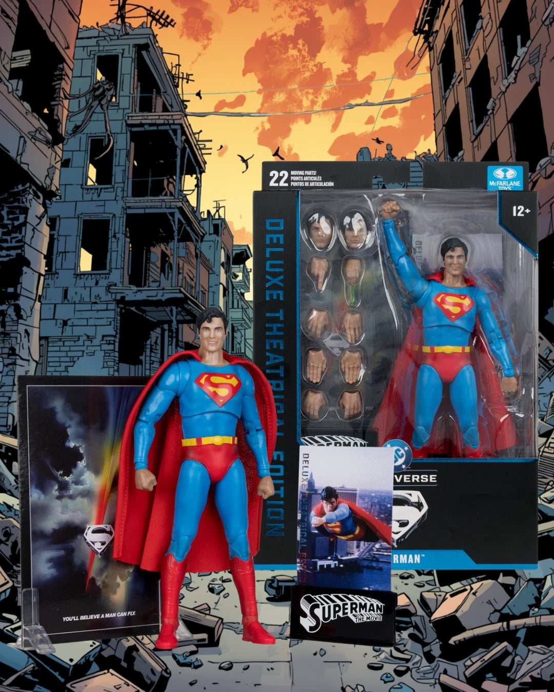 DC Multiverse Deluxe Theatrical Edition Wave 3 Superman (1978) – 7-Inch Scale Action Figure
