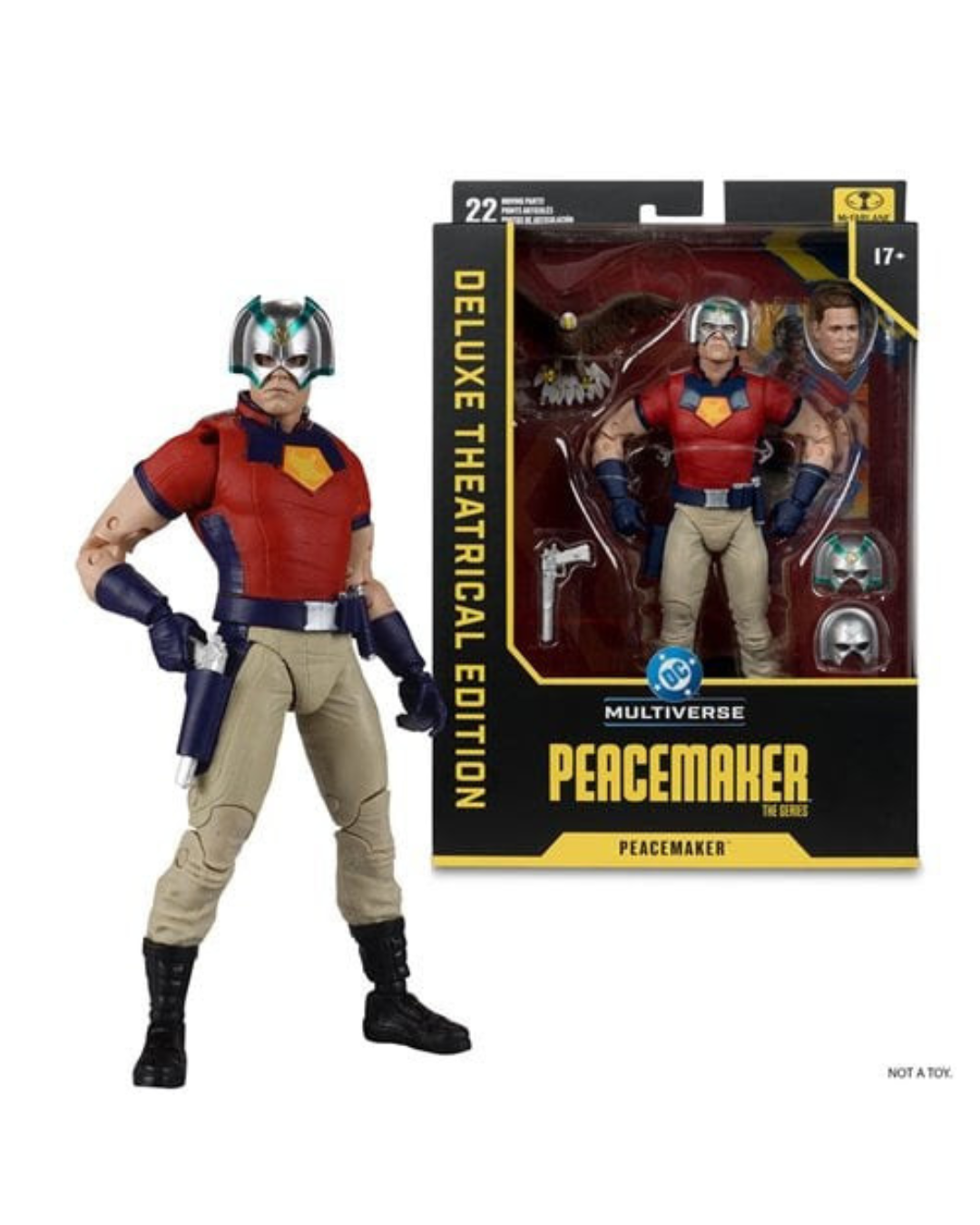 DC Multiverse Deluxe Theatrical Edition – Peacemaker: The Series Peacemaker (7-Inch Scale Action Figure) By McFarlane Toys | Peacemaker Collection