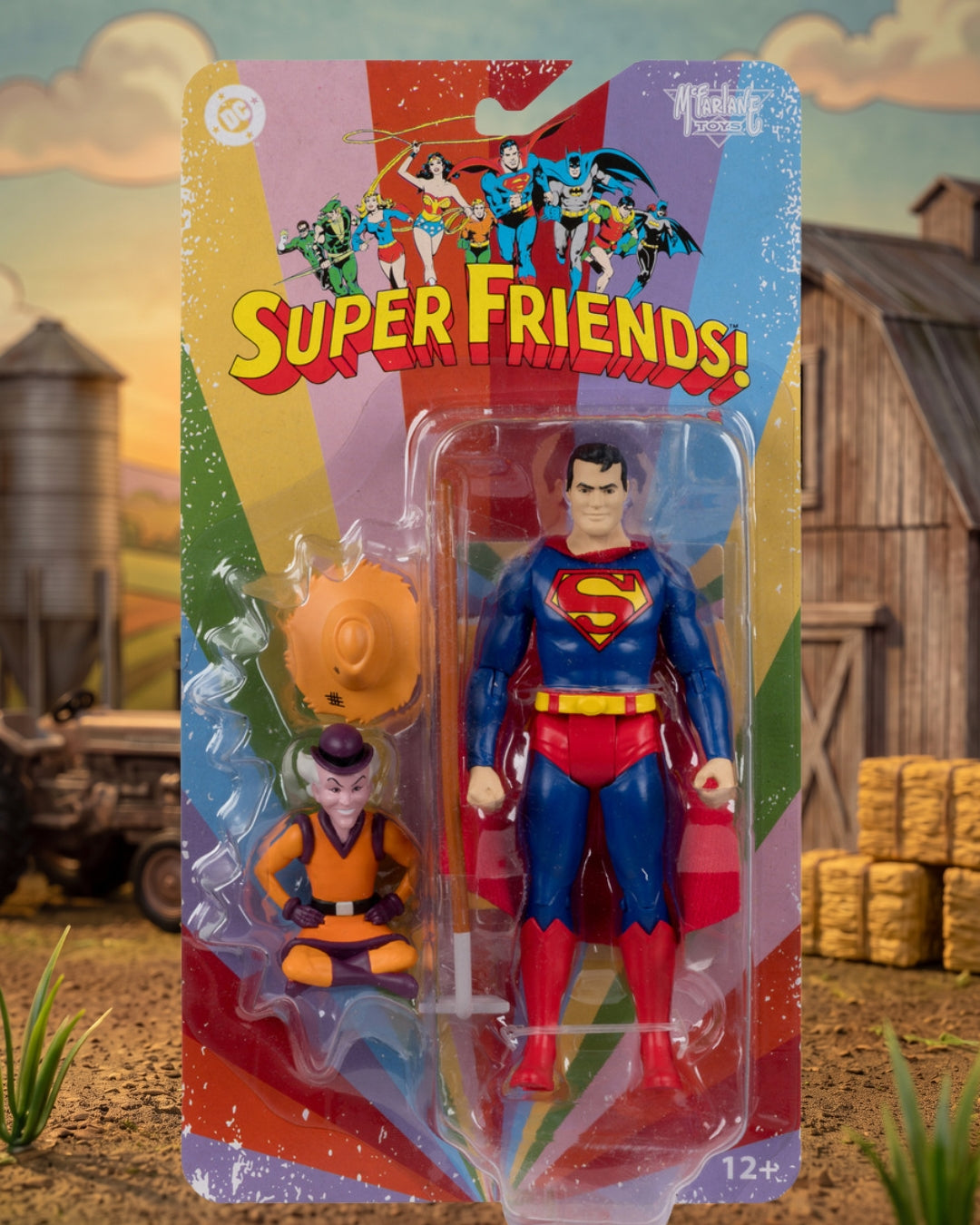 DC Retro Super Friends Farmer Superman and Mr. Mxyzptlk 6-Inch Scale Action Figure