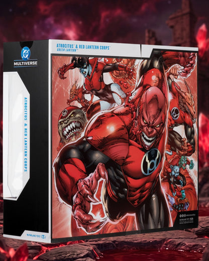 DC Multiverse Atrocitus Megafig and Red Lantern Corps Green Lantern 7-Inch Scale Action Figure 2-Pack