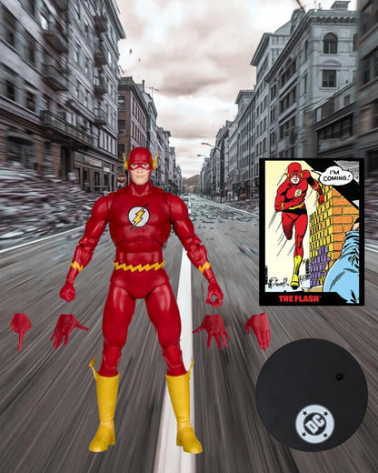 DC Direct Page Punchers The Flash Barry Allen, The Flash #123 7-Inch Scale Action Figure with Comic | DC Direct / McFarlane Toy
