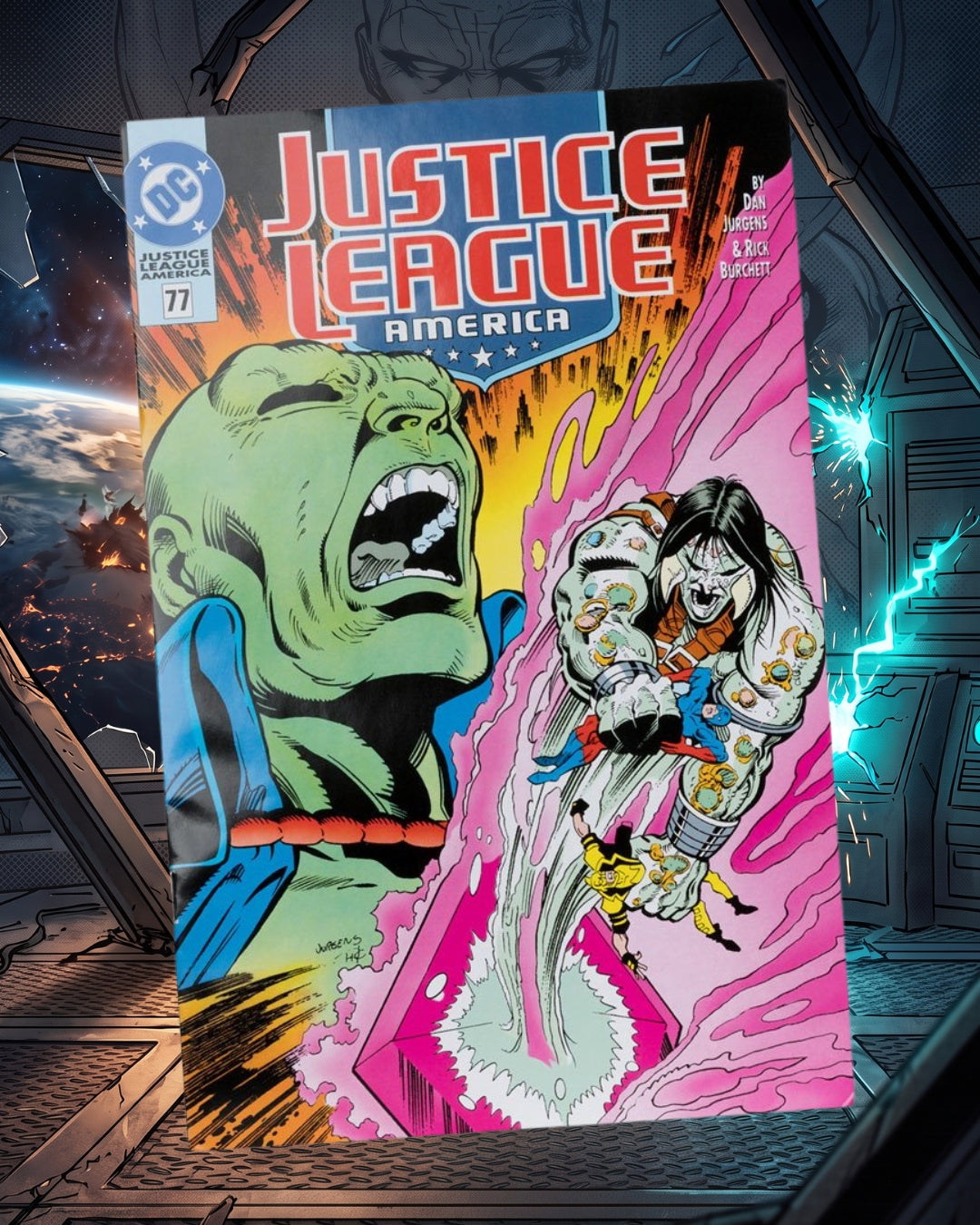DC Direct Page Punchers Wave 12 Martian Manhunter Justice League #77 7-Inch Scale Action Figure with Comic