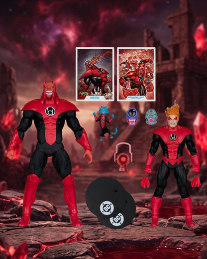 DC Multiverse Atrocitus Megafig and Red Lantern Corps Green Lantern 7-Inch Scale Action Figure 2-Pack