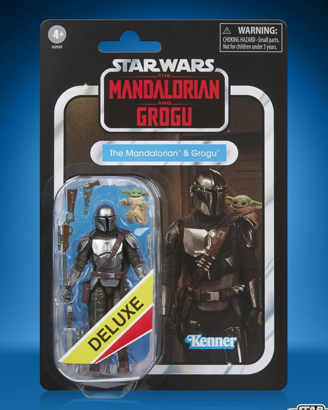 Star Wars The Vintage Collection – The Mandalorian & Grogu Deluxe 3 3/4-Inch Action Figure by Hasbro