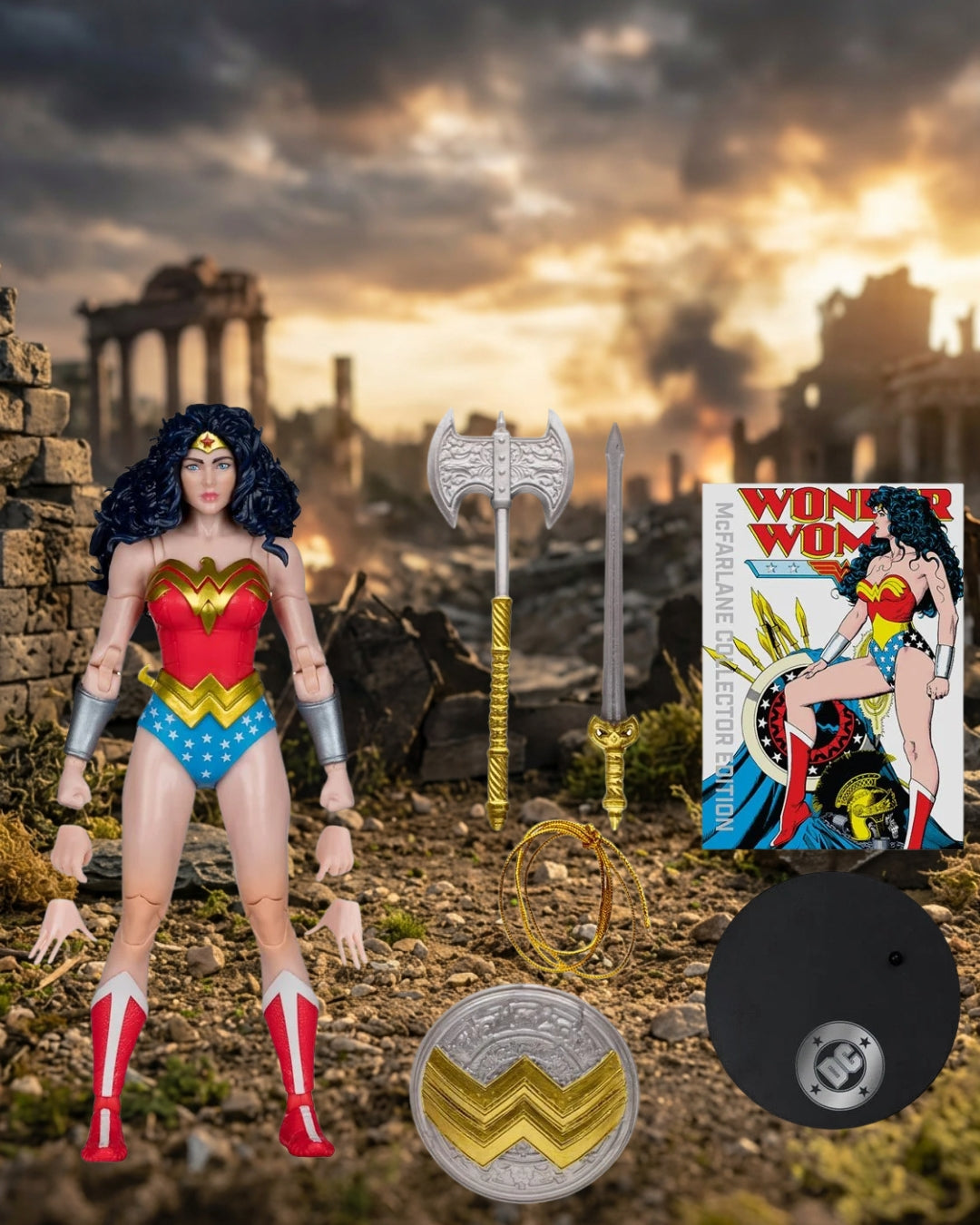 DC McFarlane Collector Edition Wonder Woman 1980s #61 7-Inch Scale Action Figure