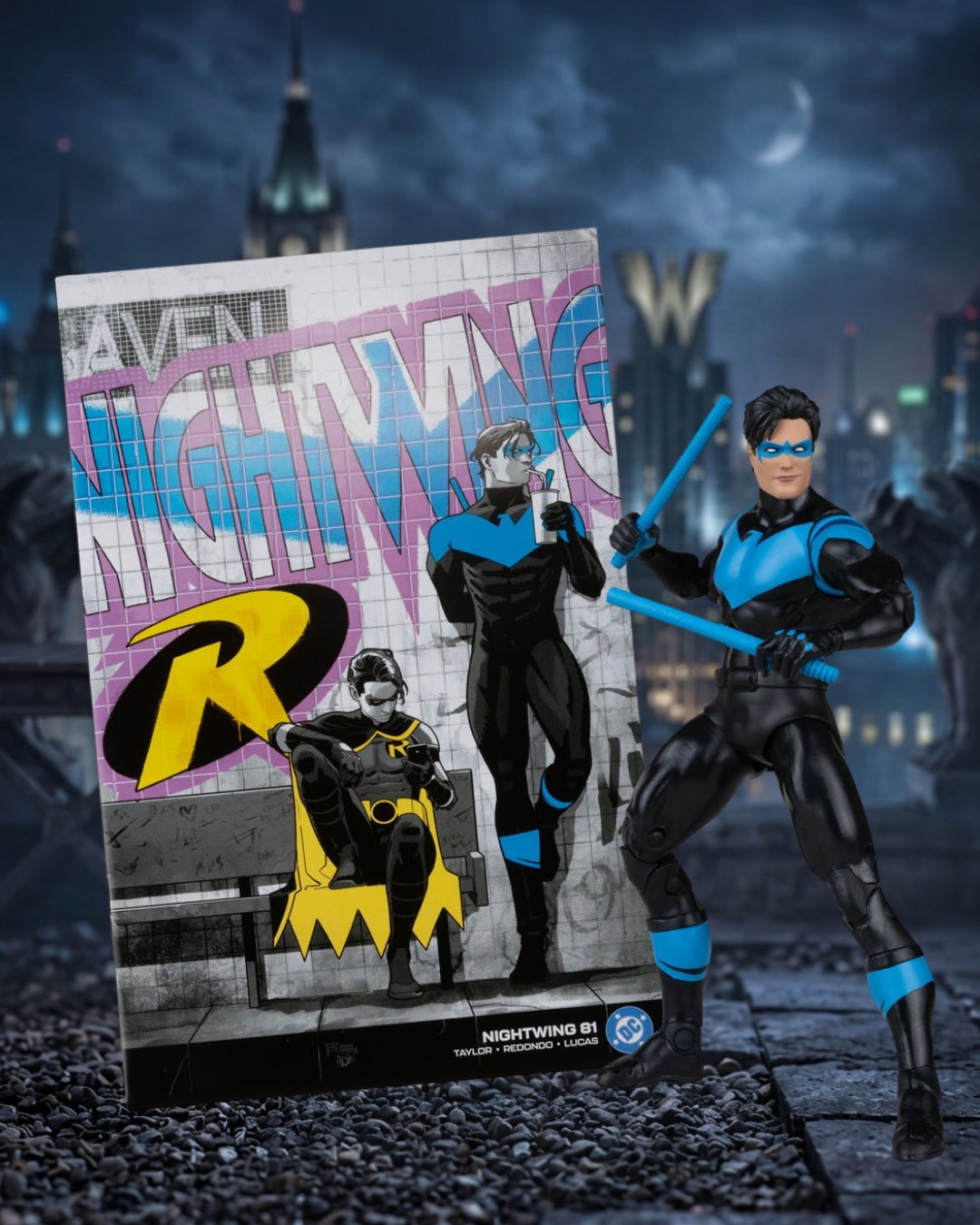 DC Direct Page Punchers Wave 14 Nightwing #81 7-Inch Scale Action Figure with Comic